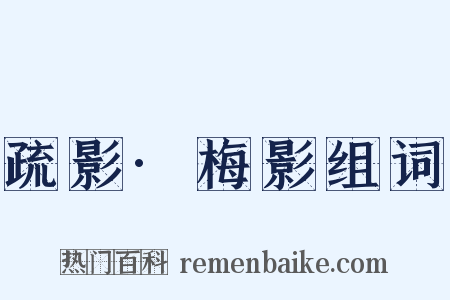 疏影·梅影组词是什么意思的图片